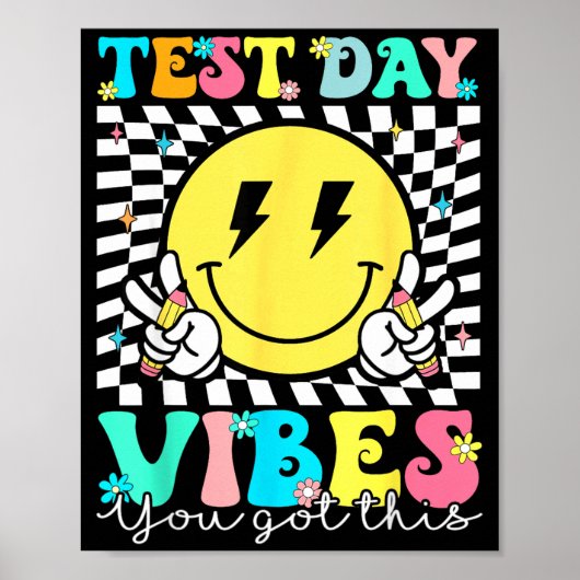 Deze Test Dag Staatstesting Leraar Staar Test Poster (Voorkant)