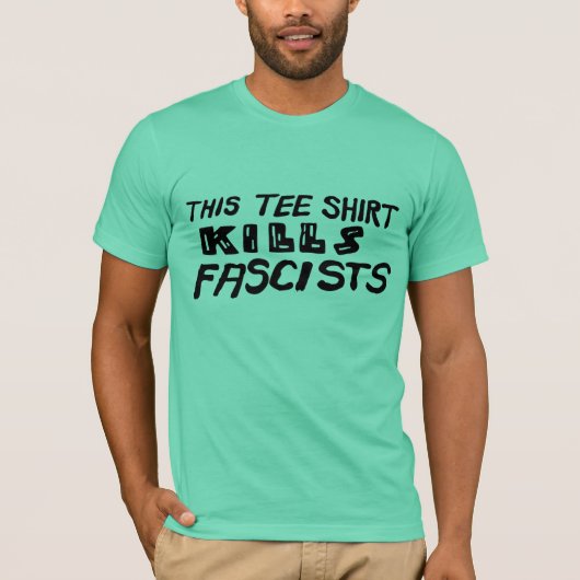 Deze thee Shirt doodt fascisten (Voorkant)
