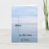 Deze Tijd van Verlies Schrift Comfort Zeilboot Kaart (Voorkant)