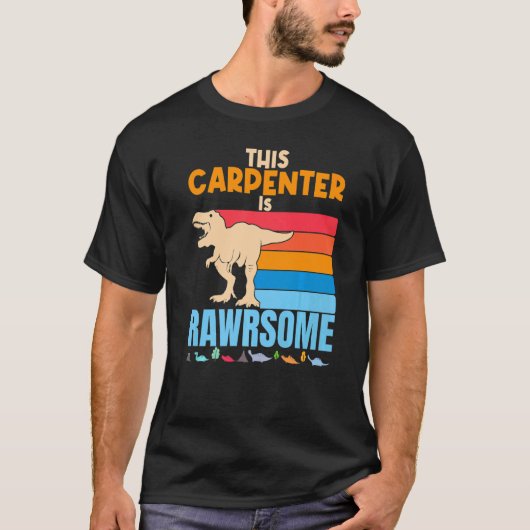 Deze timmerman is Geweldige Carpentry Woodworker D T-shirt (Voorkant)