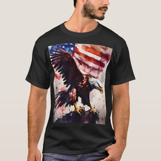 Deze titel belicht het patriottische thema en de t-shirt (Voorkant)