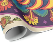 Deze titel gebruikt sleutelwoorden (Retro 70s, Gro Cadeaupapier (Rol Hoek)