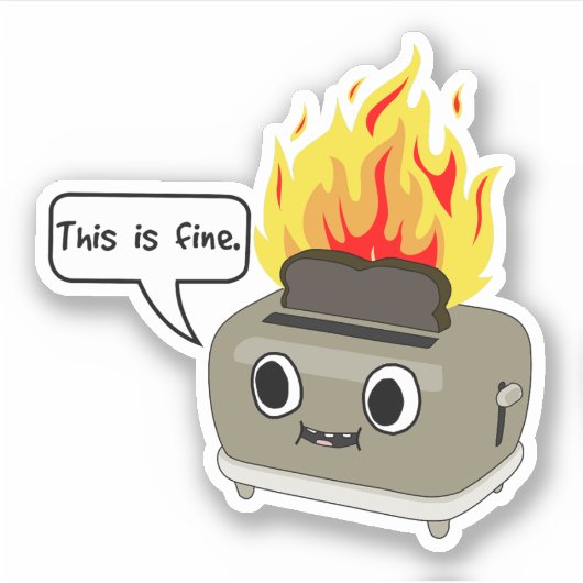 Deze toast is een fijne Sticker (Voorkant)