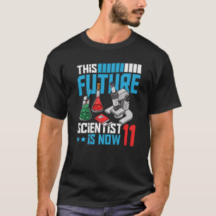 Deze toekomstige wetenschapper is nu 11 wetenschap t-shirt