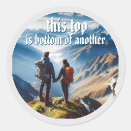 Deze top ronde sticker