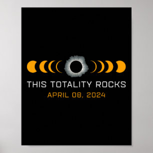 Deze totaliteit rockt grappige totale zonsverduist poster