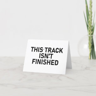 Deze track is nog niet af - Glitch Text Design Feestdagen Kaart
