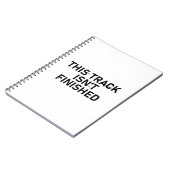 Deze track is nog niet af - Glitch Text Design Notitieboek (Linkerzijde)