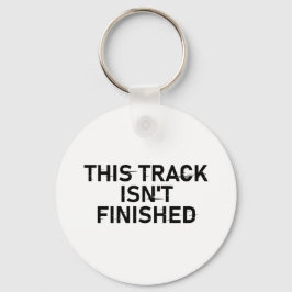 Deze track is nog niet af - Glitch Text Design Sleutelhanger