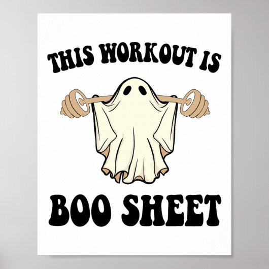 Deze training is een boekenblad grappig Halloween Poster (Voorkant)