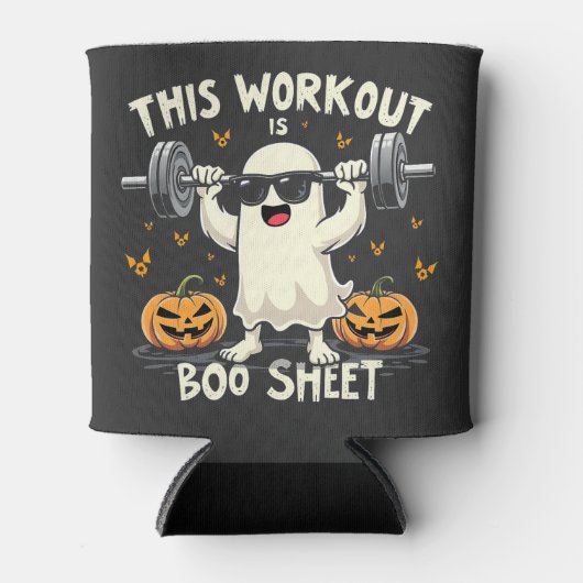 Deze training is een boekenblad Spooky Halloween F Blikjeskoeler (Voorkant)