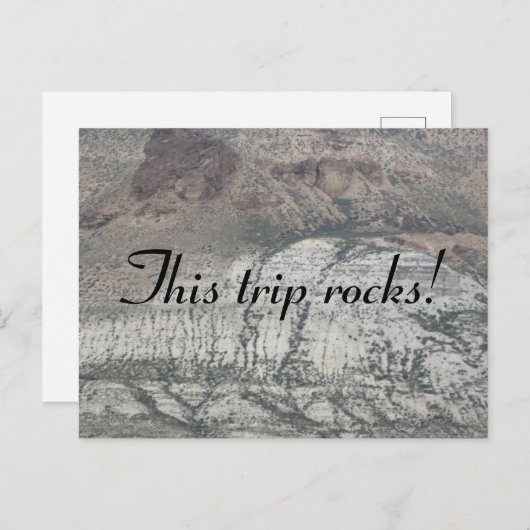 Deze Trip Rocks. Briefkaart (Voorkant / Achterkant)