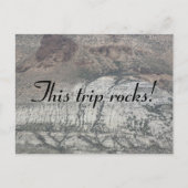 Deze Trip Rocks. Briefkaart (Voorkant)