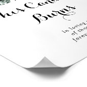 Deze tropische groene witte bloemkaars brandt poster (Hoek)