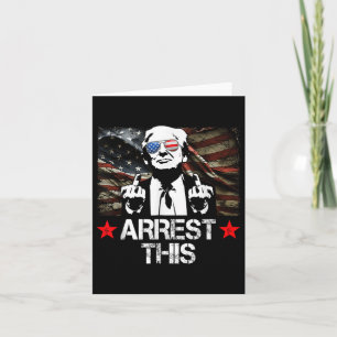 Deze Trump Fingers Pro Trump 2024 arresteren Kaart