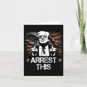 Deze Trump Middelvingers Pro Trump 2024 (op rug) Kaart