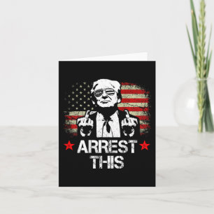 Deze Trump Middelvingers Pro Trump 2024 (op rug) Kaart