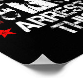 Deze Trump Middelvingers Pro Trump 2024 (op rug) Poster (Hoek)