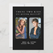 Deze twee Kinder kinderen gaan trouwen Kaart (Voorkant)