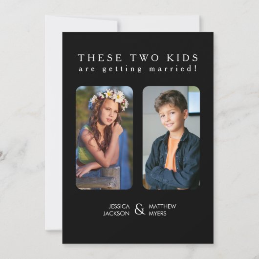 Deze twee Kinder kinderen gaan trouwen Kaart (Voorkant)