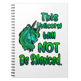 Deze Unicorn zal niet het zwijgen worden opgelegd Notitieboek