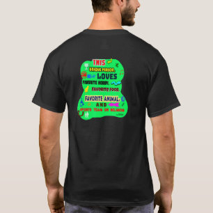 Deze unieke persoon houdt van Hobby Food Animal Sp T-shirt