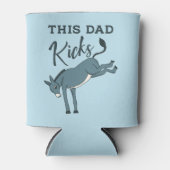 Deze vader die Donkey Funny Fathers Day heeft gesl Blikjeskoeler (Voorkant)