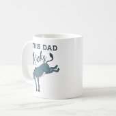 Deze vader die Donkey Funny Fathers Day heeft gesl Koffiemok (Voorkant links)