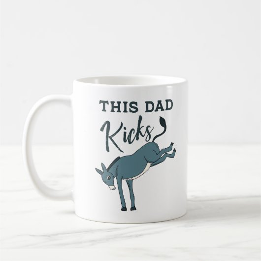Deze vader die Donkey Funny Fathers Day heeft gesl Koffiemok (Links)