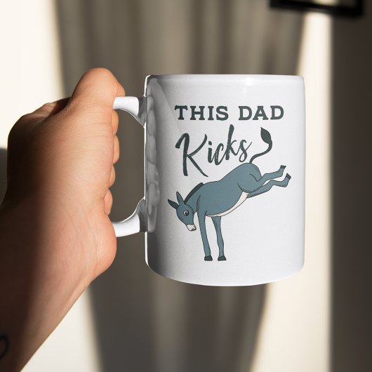 Deze vader die Donkey Funny Fathers Day heeft gesl Koffiemok