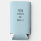 Deze vader die Donkey Funny Fathers Day heeft gesl Seltzer Blikjeskoeler (Achterkant)