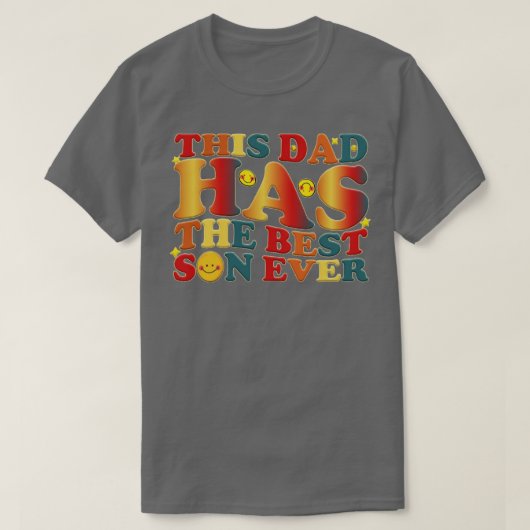 Deze vader heeft de beste zoon ooit t-shirt (Design voorkant)