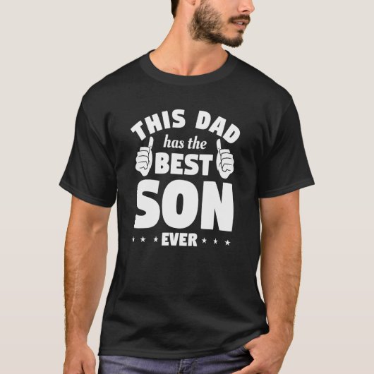 Deze vader heeft de beste zoon ooit vader t-shirt (Voorkant)