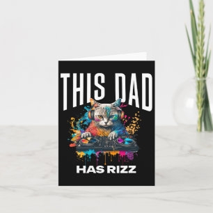 Deze vader heeft Rizz Cool DJ Cat Rizzler Dad's va Kaart