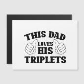 Deze vader houdt van zijn Triplets - Gift for Dad  (Voorkant / Achterkant)