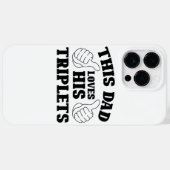 Deze vader houdt van zijn Triplets - Gift for Dad  Case-Mate iPhone Case (Achterkant (horizontaal))