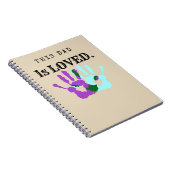 Deze vader is een geliefde Spiral Journal Papa Gif Notitieboek (Rechterzijde)