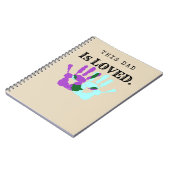 Deze vader is een geliefde Spiral Journal Papa Gif Notitieboek (Linkerzijde)