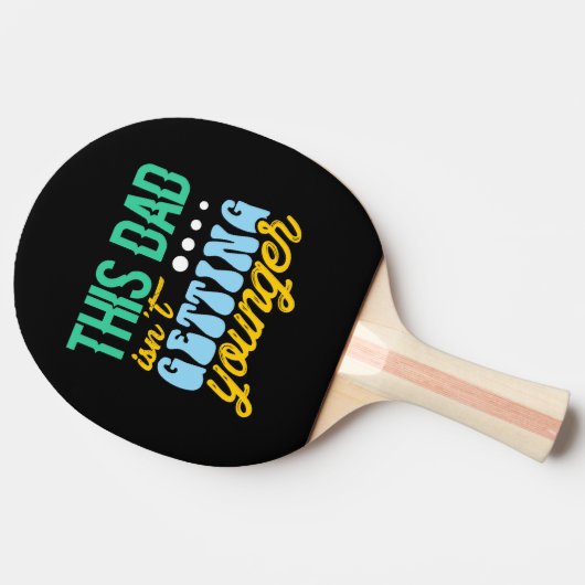 Deze vader wordt niet jonger. tafeltennisbatje (Zijkant)