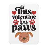 Deze Valentijn heeft poten...van de hondenkoelkast Magneet (Verticaal)