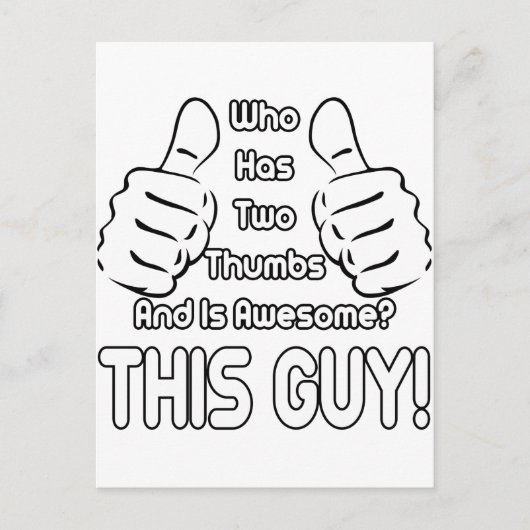 Deze vent briefkaart (Voorkant)