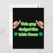 Deze vent heeft de Ierse munt gedumpt Briefkaart (Voorkant / Achterkant)