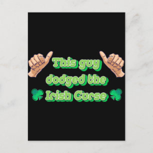 Deze vent heeft de Ierse munt gedumpt Briefkaart