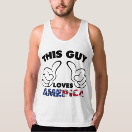 Deze vent houdt van Amerika T-shirt