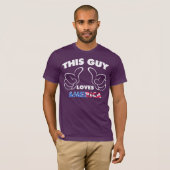 Deze vent houdt van Amerika T-shirt (Voorkant volledig)