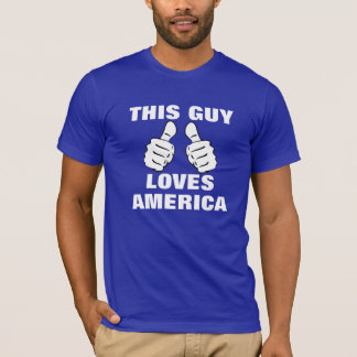 Deze vent houdt van Amerika T-shirt