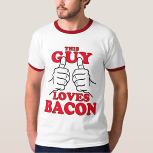 Deze vent houdt van BACON T-shirt