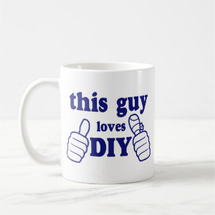 Deze vent houdt van de dij koffiemok