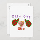 Deze vent houdt van grote cadeau kunstprint briefkaart (Voorkant / Achterkant)