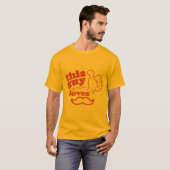 Deze vent houdt van Mustache T-shirt (Voorkant volledig)